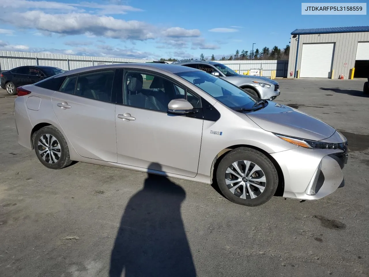 2020 Toyota Prius Prime Le VIN: JTDKARFP5L3158559 Lot: 80054084