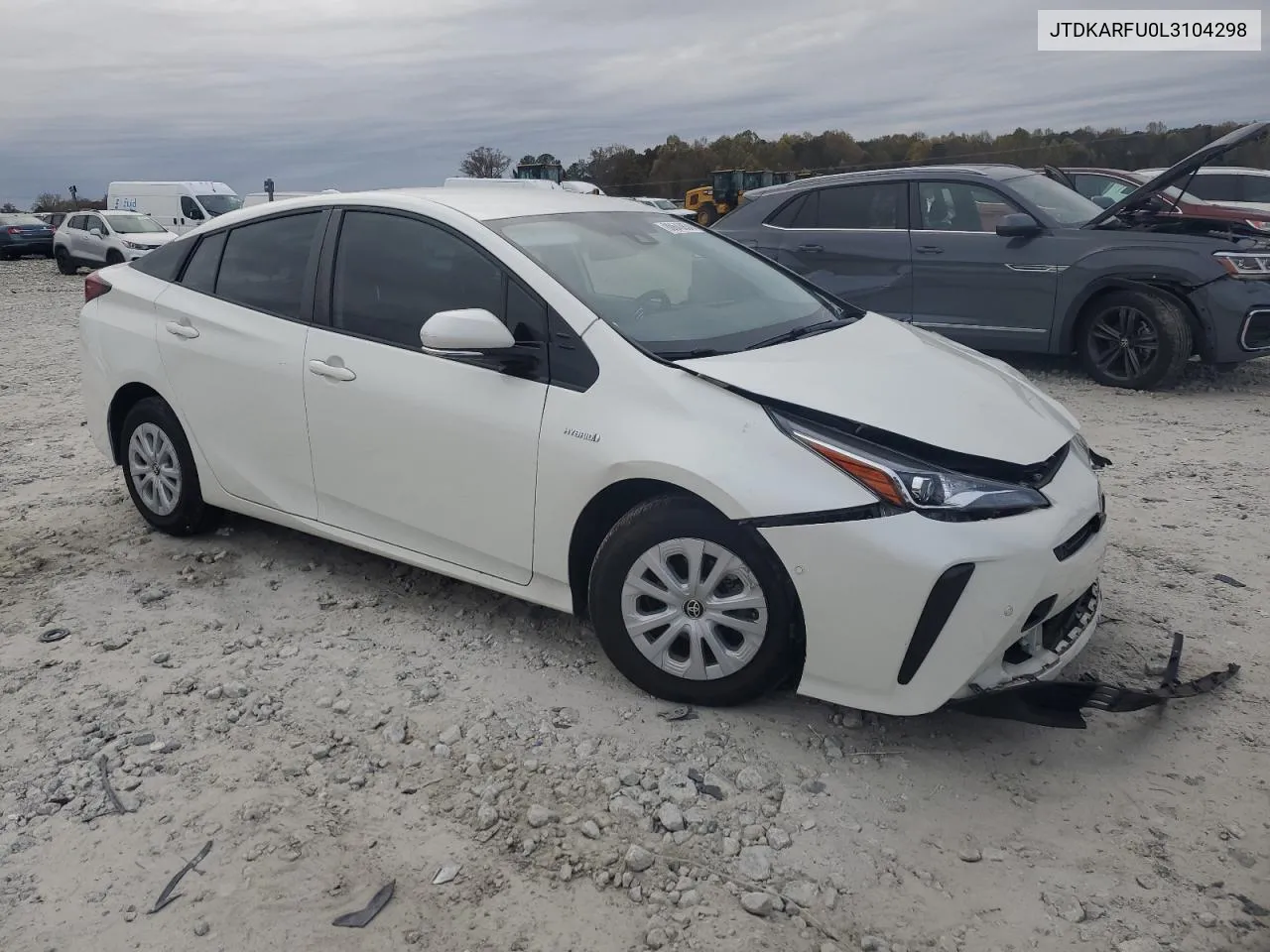 2020 Toyota Prius L VIN: JTDKARFU0L3104298 Lot: 80643834