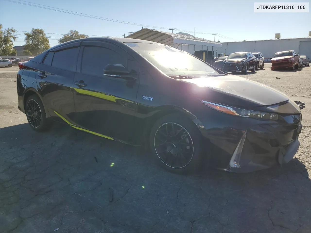 2020 Toyota Prius Prime Le VIN: JTDKARFP1L3161166 Lot: 80727104