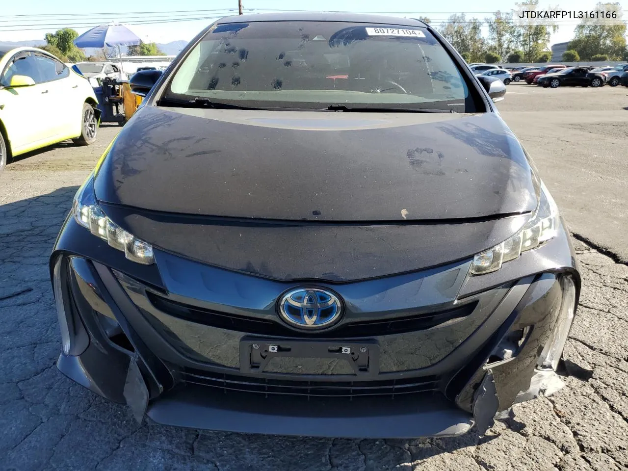 2020 Toyota Prius Prime Le VIN: JTDKARFP1L3161166 Lot: 80727104