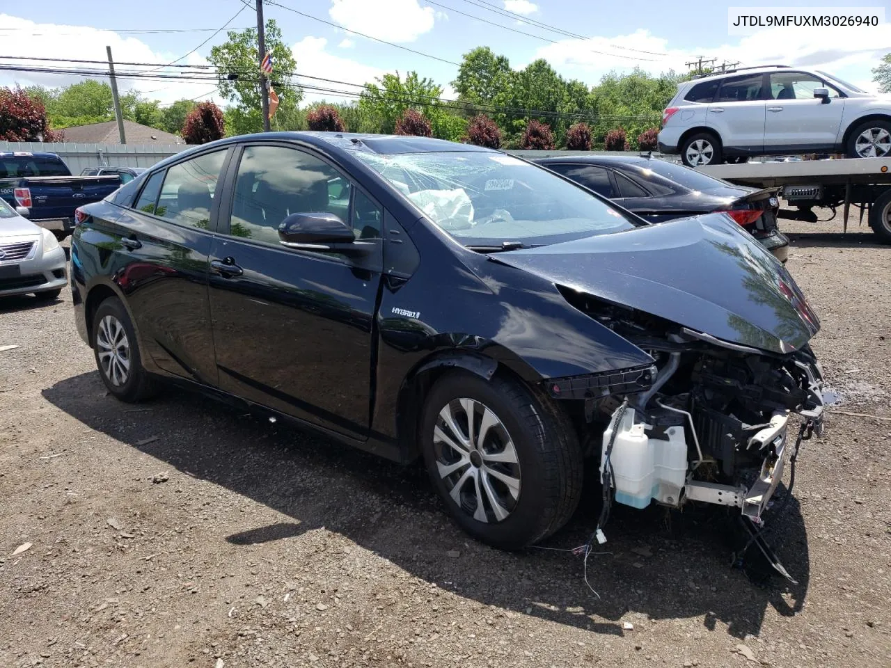 JTDL9MFUXM3026940 2021 Toyota Prius Le