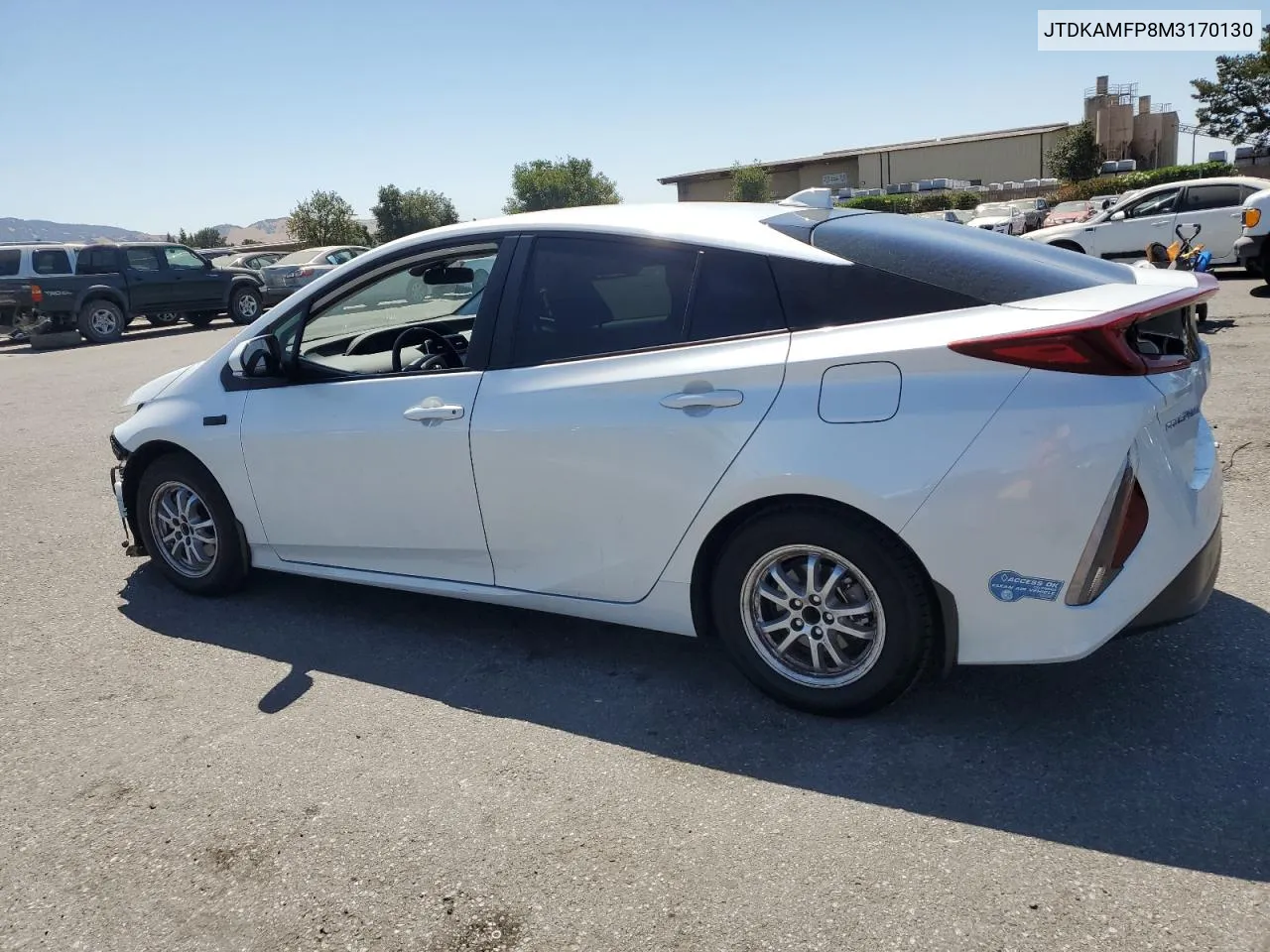 2021 Toyota Prius Prime Le VIN: JTDKAMFP8M3170130 Lot: 61424294