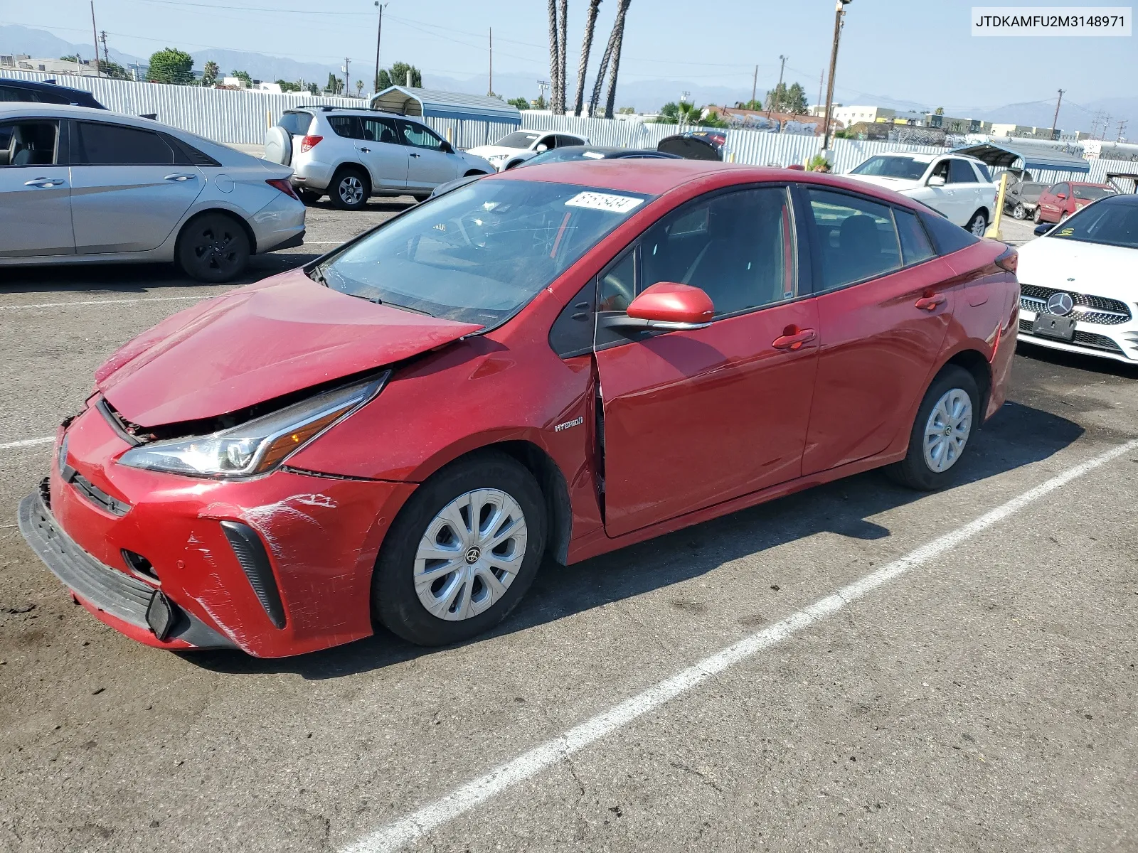 2021 Toyota Prius Special Edition VIN: JTDKAMFU2M3148971 Lot: 61515434