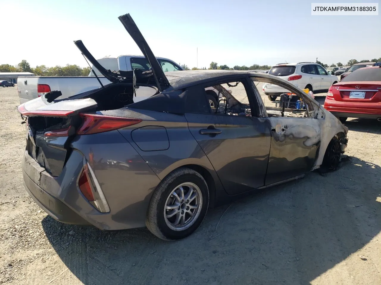 2021 Toyota Prius Prime Le VIN: JTDKAMFP8M3188305 Lot: 62872304