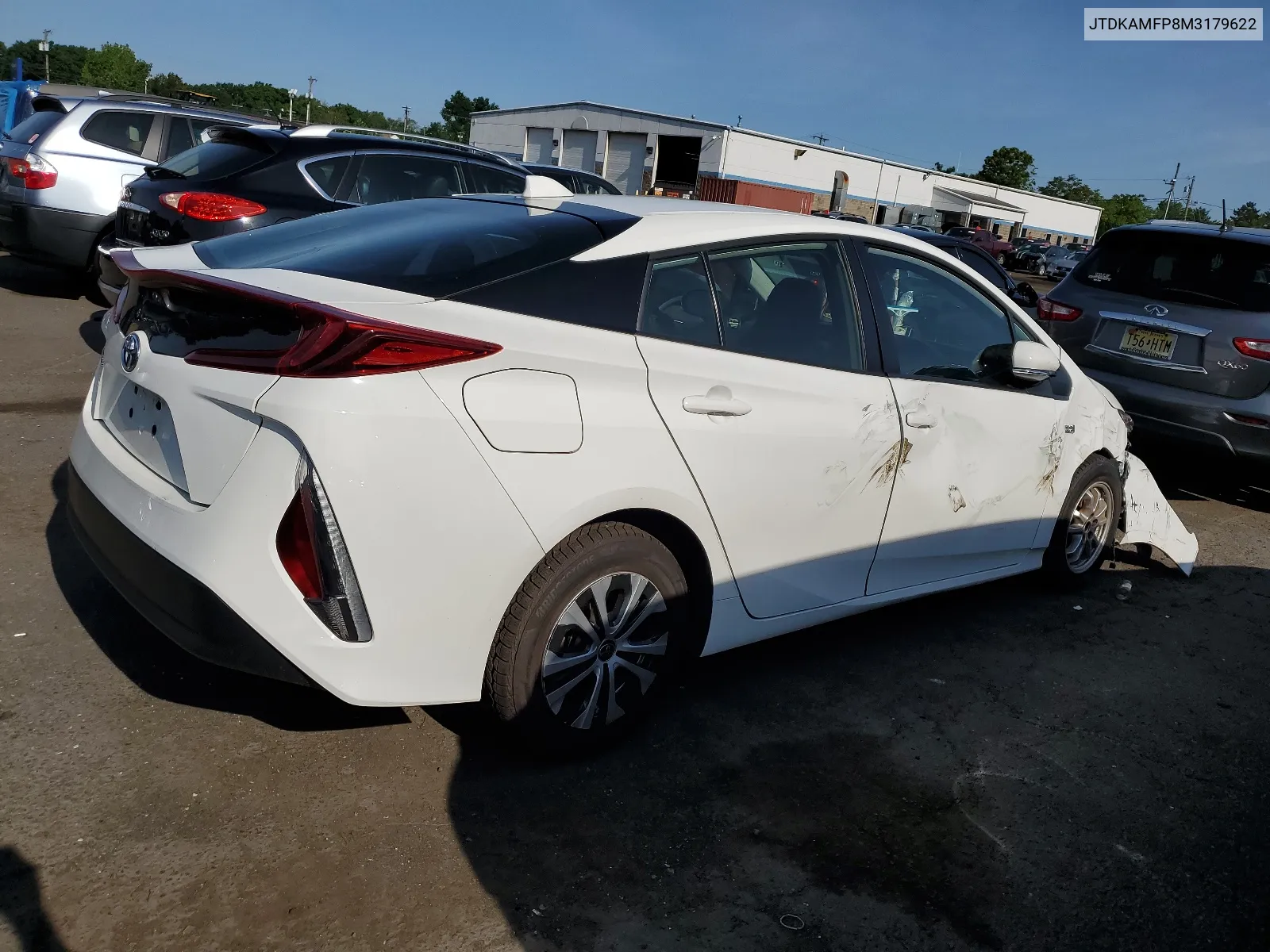 2021 Toyota Prius Prime Le VIN: JTDKAMFP8M3179622 Lot: 63051824