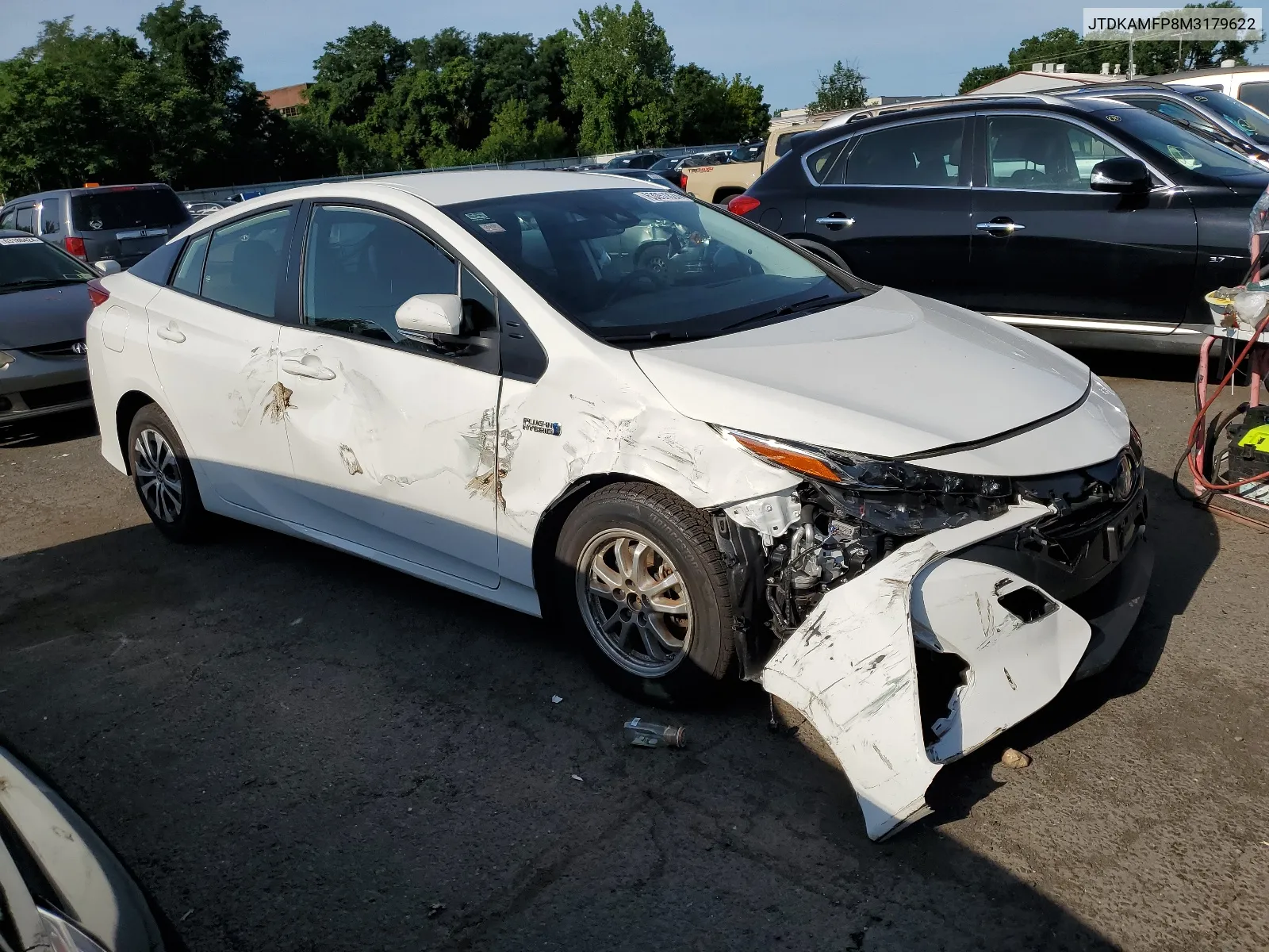 2021 Toyota Prius Prime Le VIN: JTDKAMFP8M3179622 Lot: 63051824