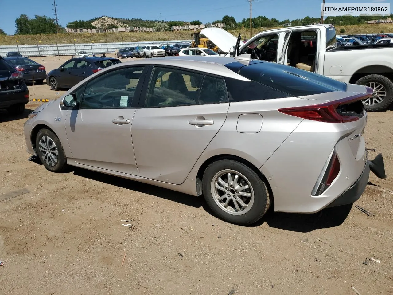 2021 Toyota Prius Prime Le VIN: JTDKAMFP0M3180862 Lot: 65088834