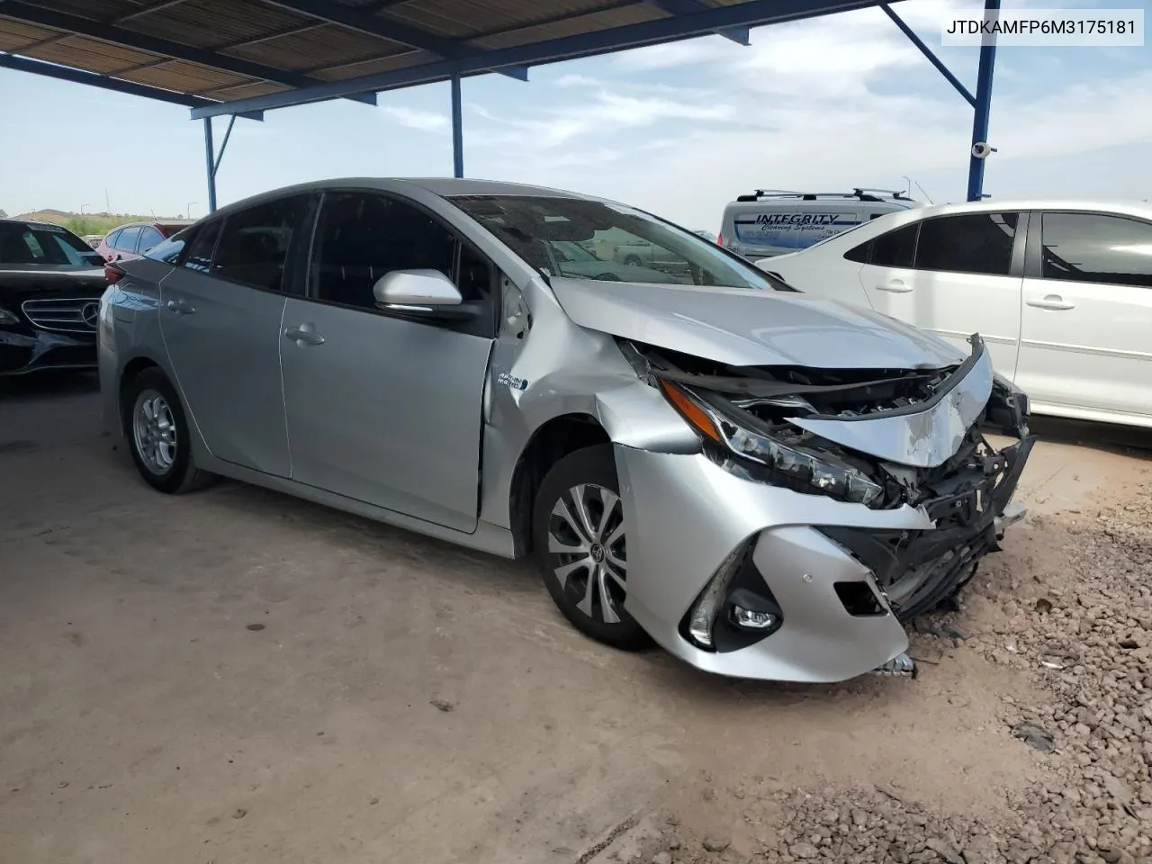 2021 Toyota Prius Prime Le VIN: JTDKAMFP6M3175181 Lot: 65200674