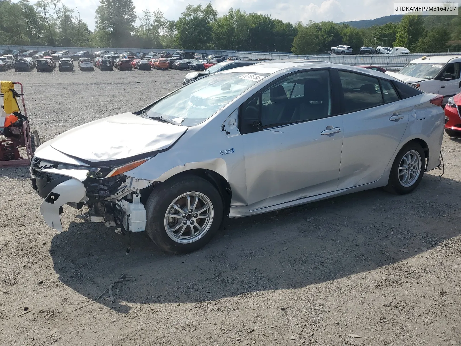 2021 Toyota Prius Prime Le VIN: JTDKAMFP7M3164707 Lot: 66161784