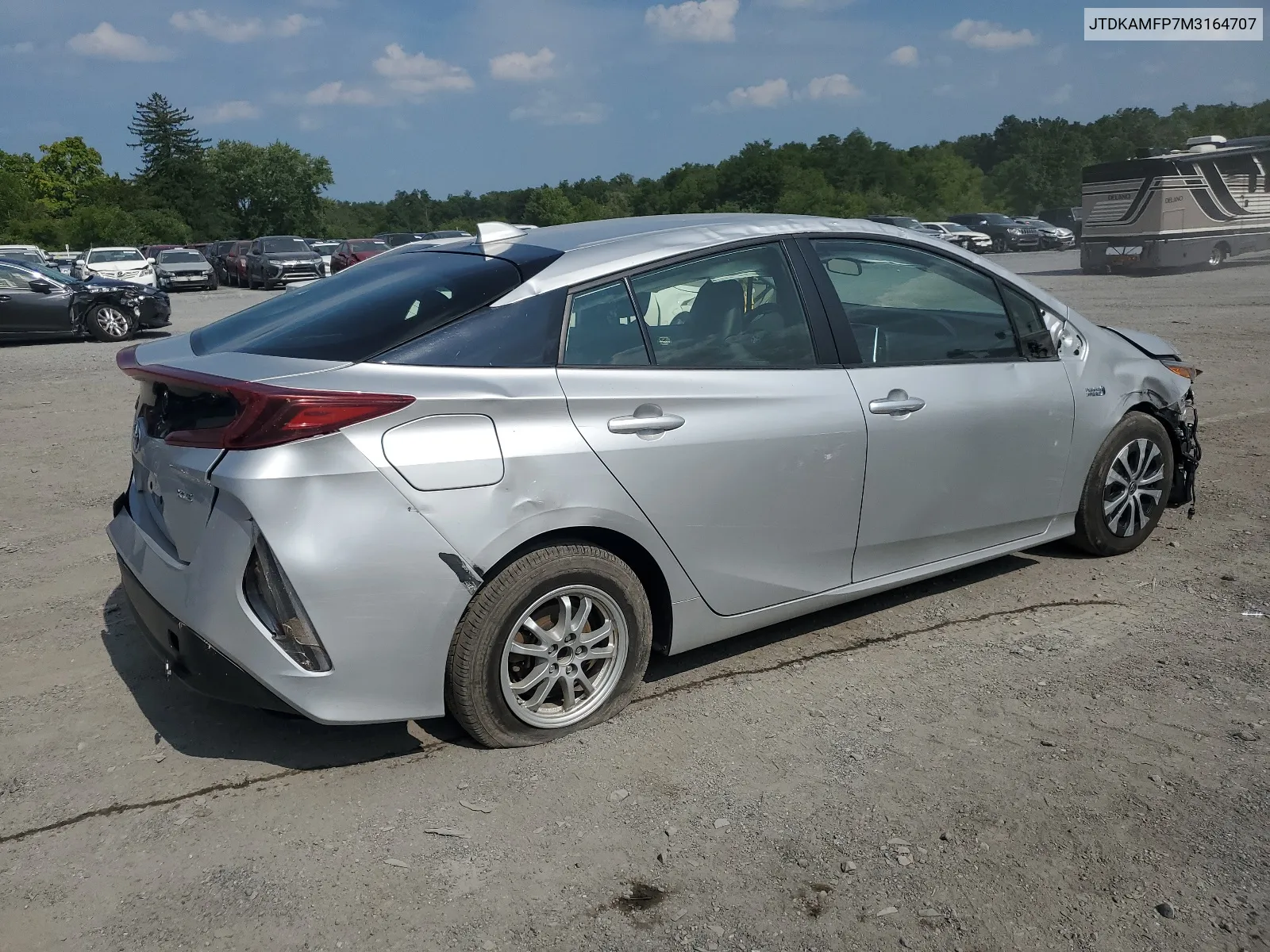 2021 Toyota Prius Prime Le VIN: JTDKAMFP7M3164707 Lot: 66161784