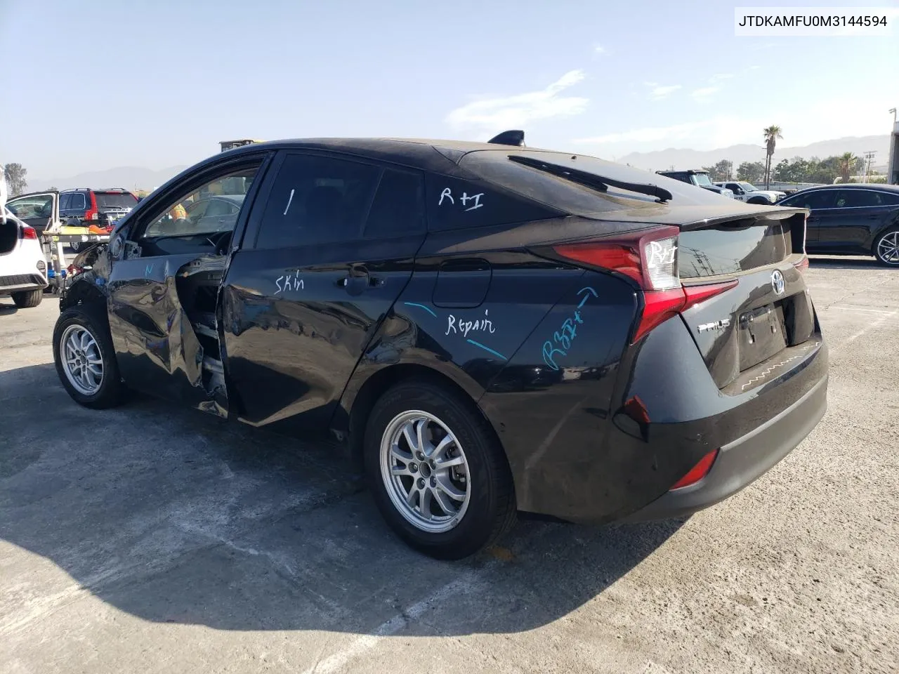 2021 Toyota Prius Special Edition VIN: JTDKAMFU0M3144594 Lot: 66793494