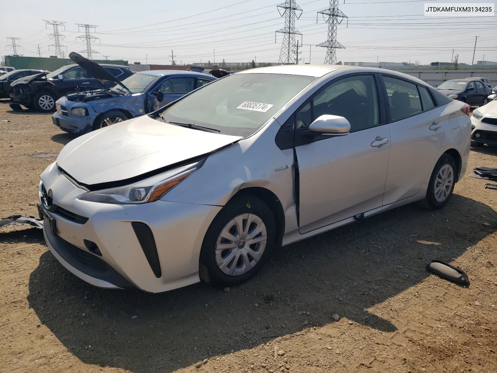 2021 Toyota Prius Special Edition VIN: JTDKAMFUXM3134235 Lot: 68835174