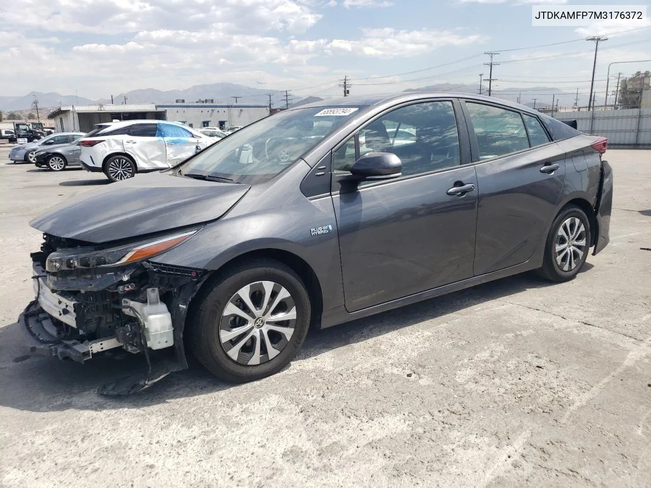 2021 Toyota Prius Prime Le VIN: JTDKAMFP7M3176372 Lot: 68893794