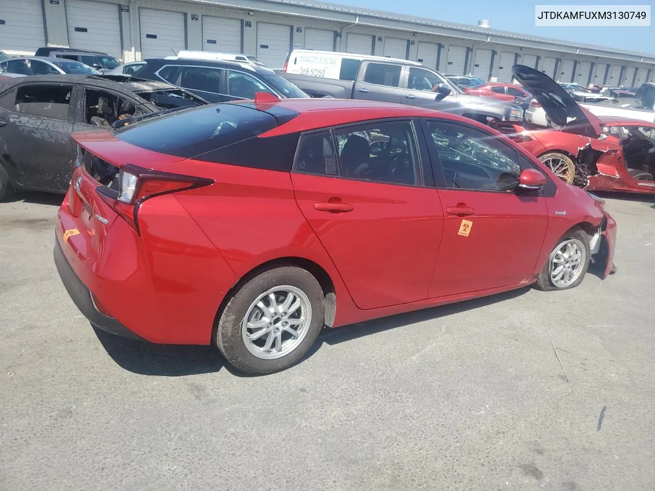 2021 Toyota Prius Special Edition VIN: JTDKAMFUXM3130749 Lot: 70801534