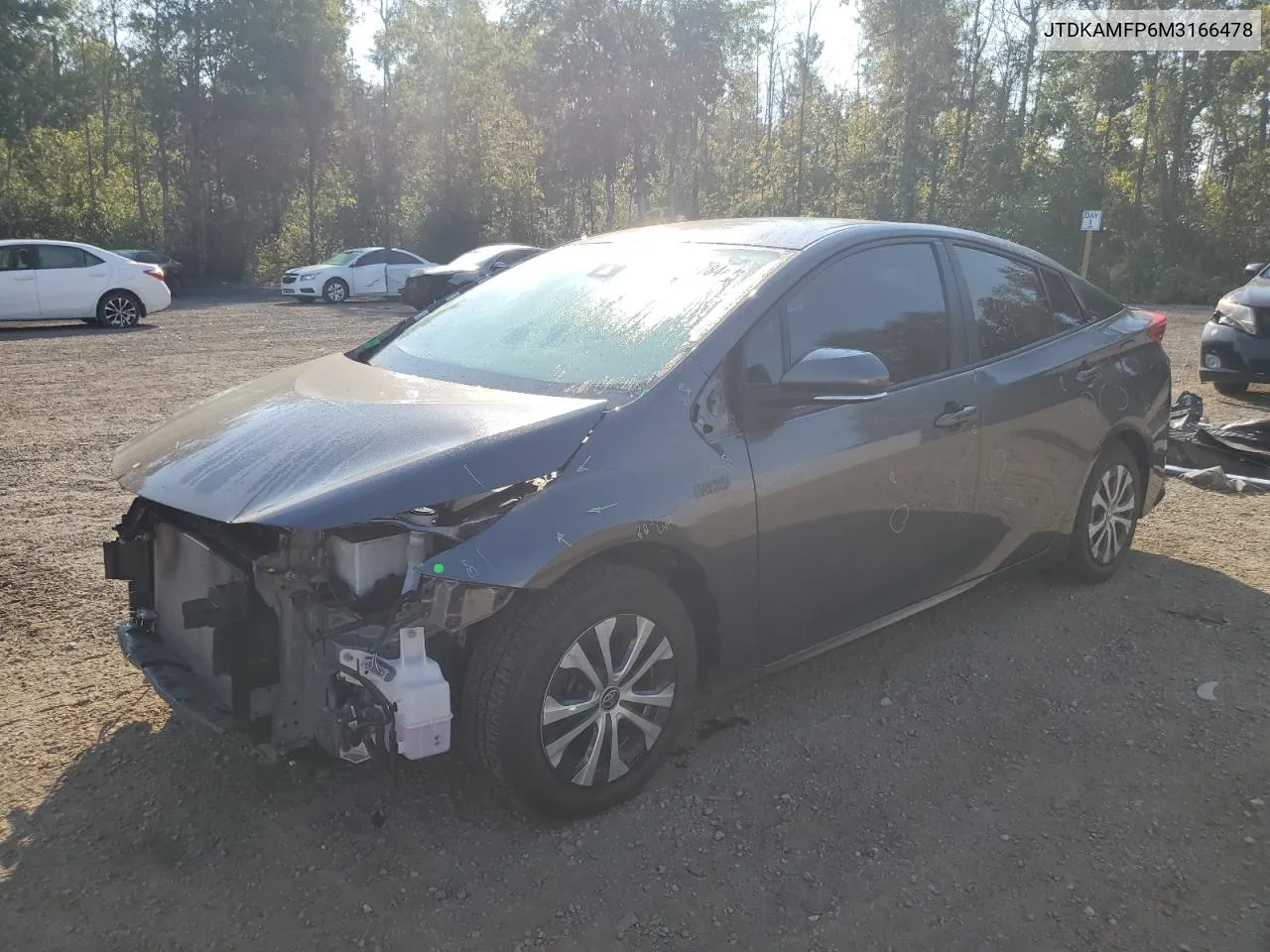 2021 Toyota Prius Prime Le VIN: JTDKAMFP6M3166478 Lot: 70983784