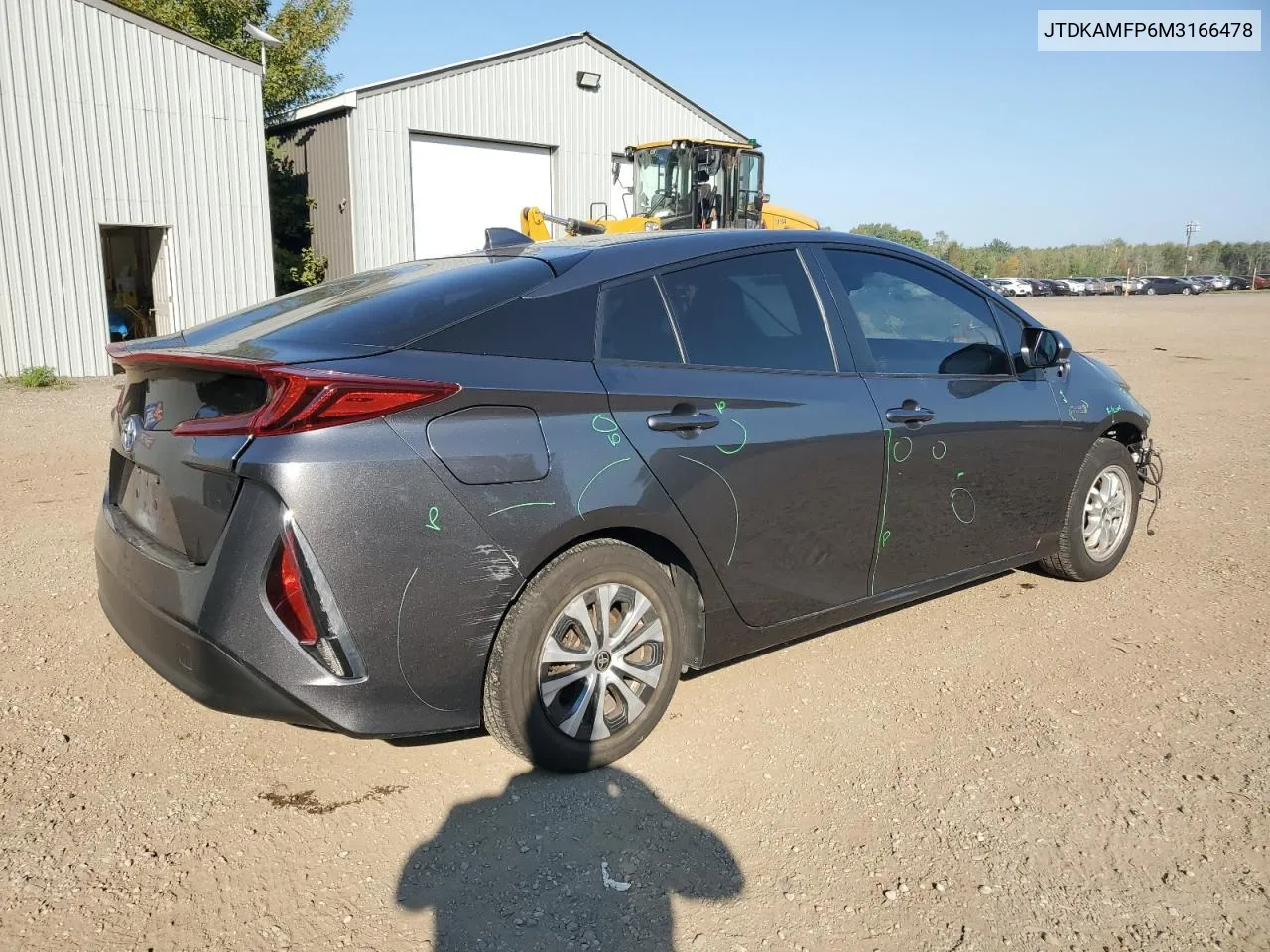 2021 Toyota Prius Prime Le VIN: JTDKAMFP6M3166478 Lot: 70983784