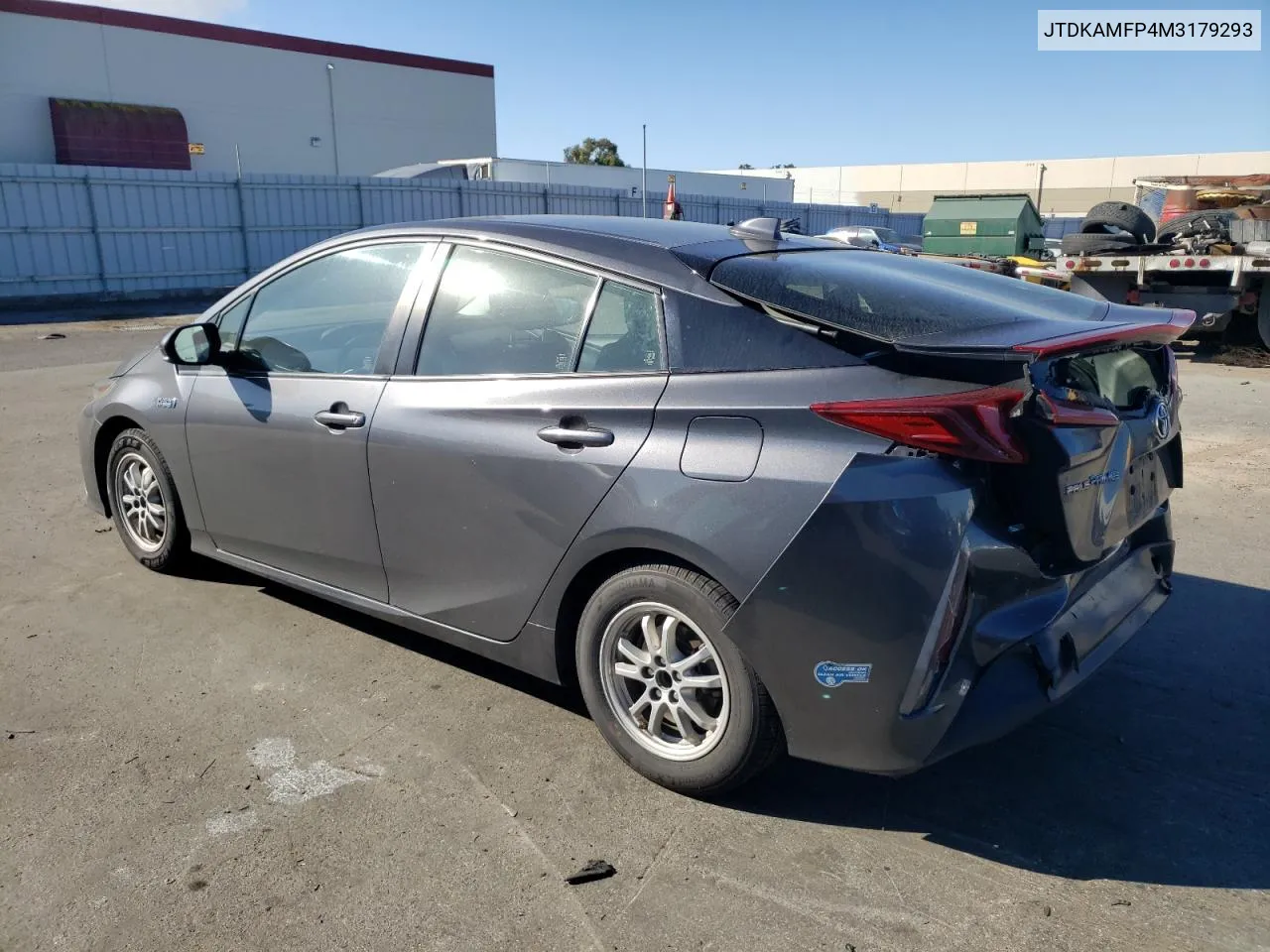 2021 Toyota Prius Prime Le VIN: JTDKAMFP4M3179293 Lot: 71090424