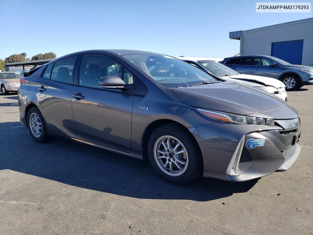 2021 Toyota Prius Prime Le VIN: JTDKAMFP4M3179293 Lot: 71090424