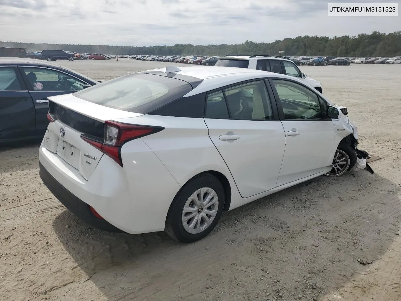 2021 Toyota Prius Special Edition VIN: JTDKAMFU1M3151523 Lot: 71429884