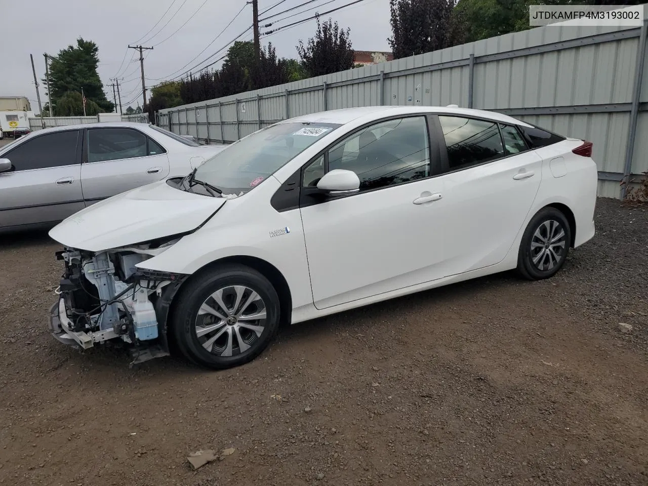 2021 Toyota Prius Prime Le VIN: JTDKAMFP4M3193002 Lot: 71459484