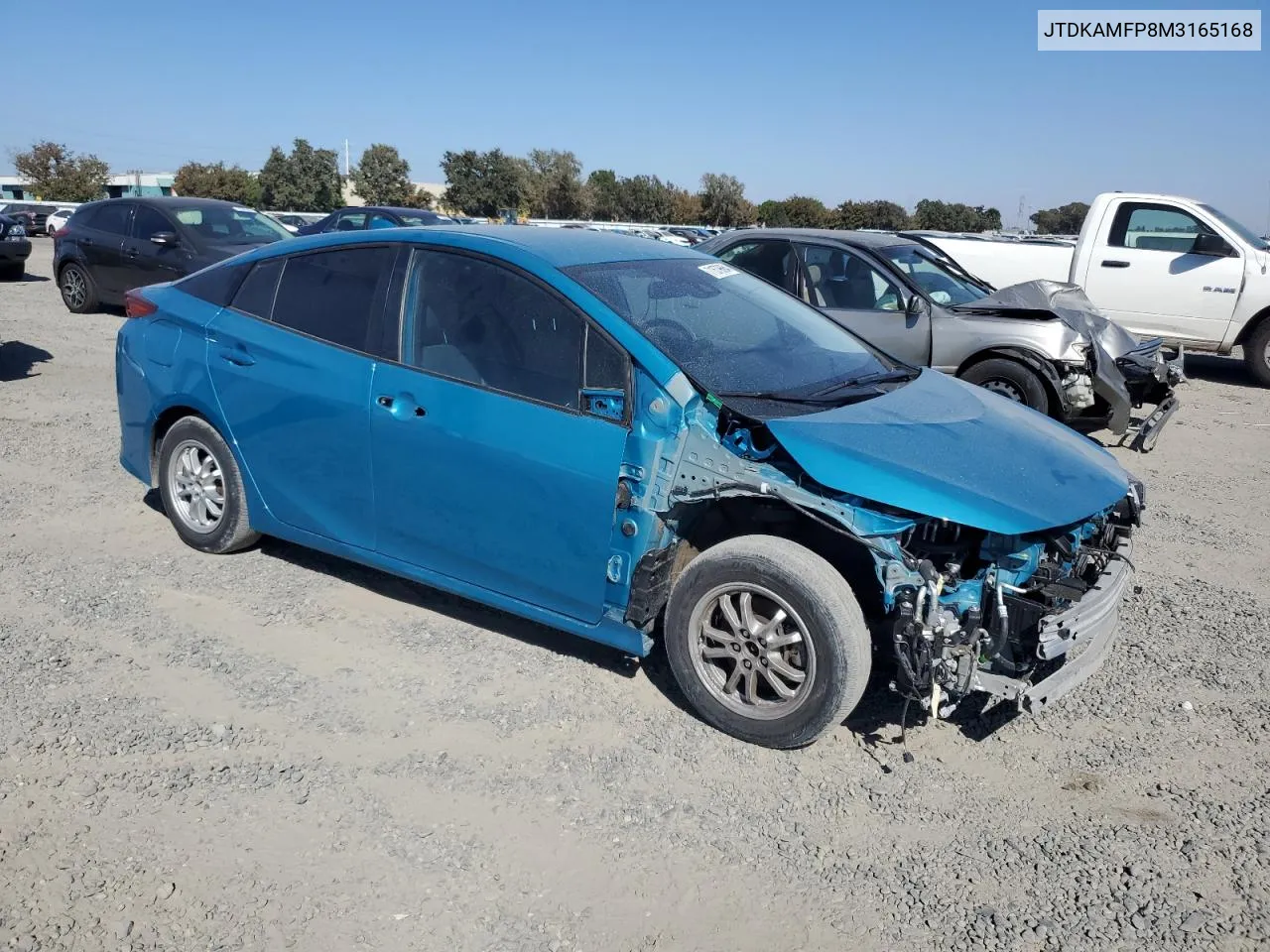 JTDKAMFP8M3165168 2021 Toyota Prius Prime Le