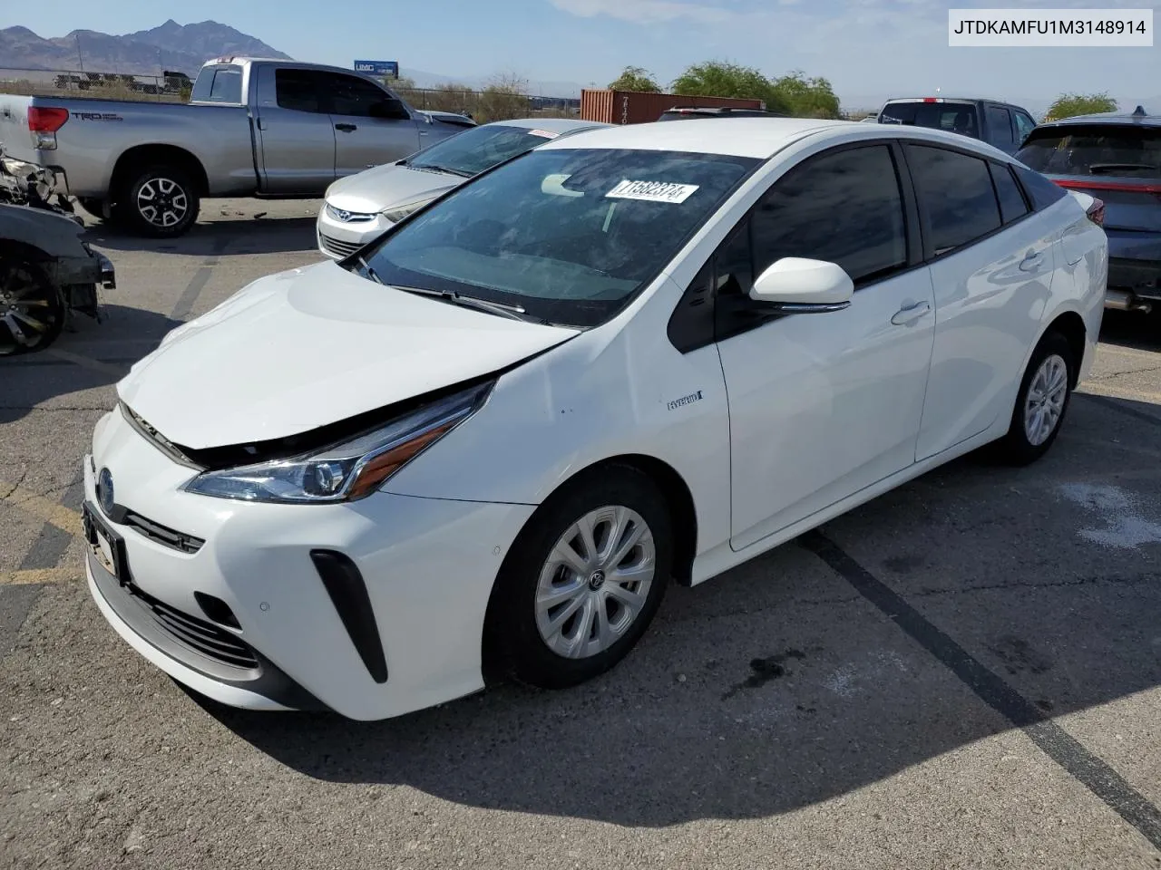 JTDKAMFU1M3148914 2021 Toyota Prius Special Edition