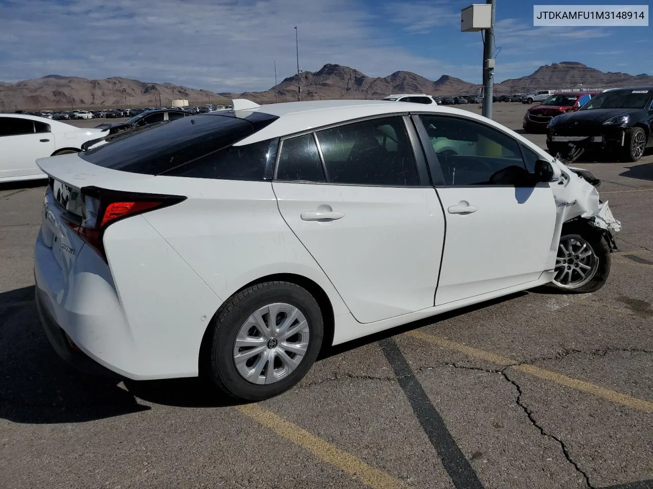 2021 Toyota Prius Special Edition VIN: JTDKAMFU1M3148914 Lot: 71582374