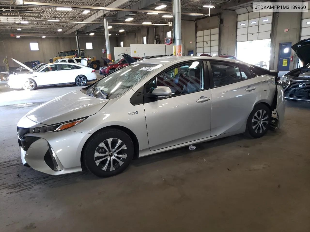 2021 Toyota Prius Prime Le VIN: JTDKAMFP1M3189960 Lot: 71743804