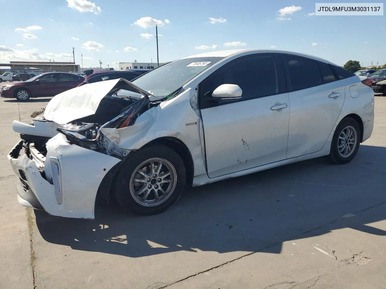 2021 Toyota Prius Le VIN: JTDL9MFU3M3031137 Lot: 71846794