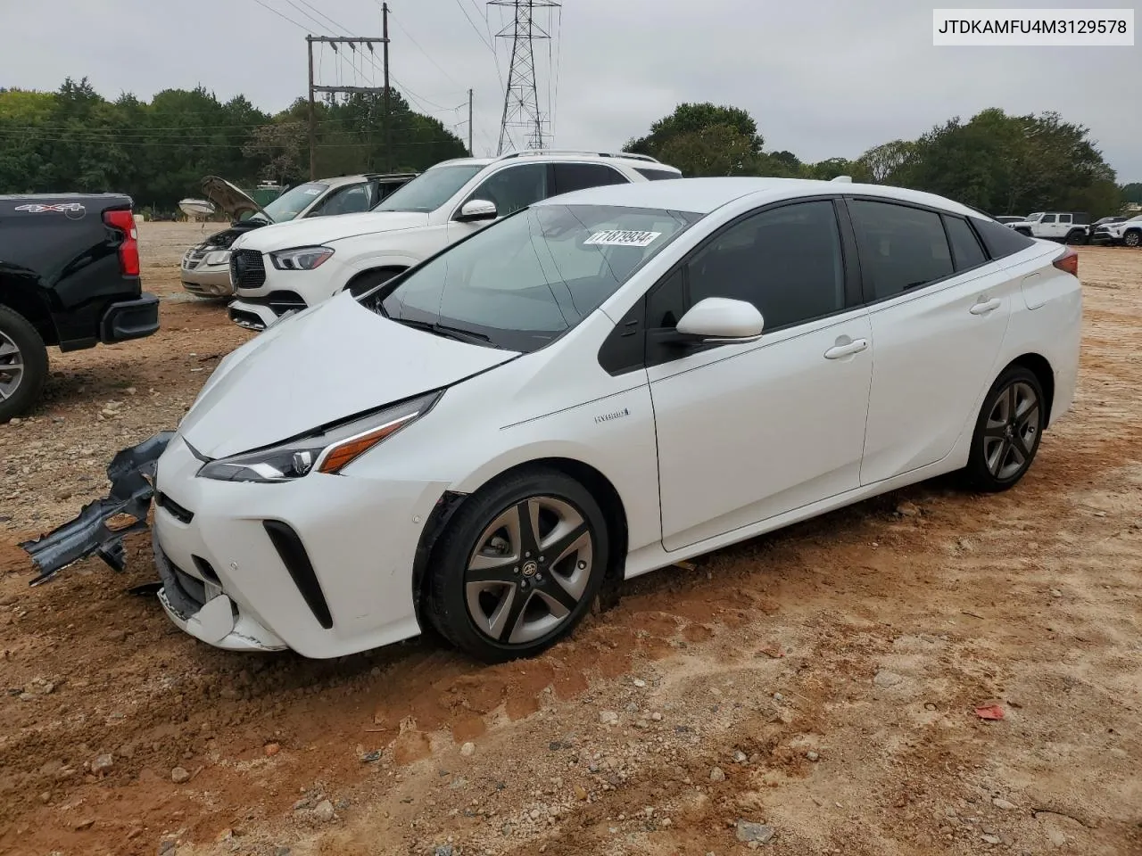 2021 Toyota Prius Special Edition VIN: JTDKAMFU4M3129578 Lot: 71879934