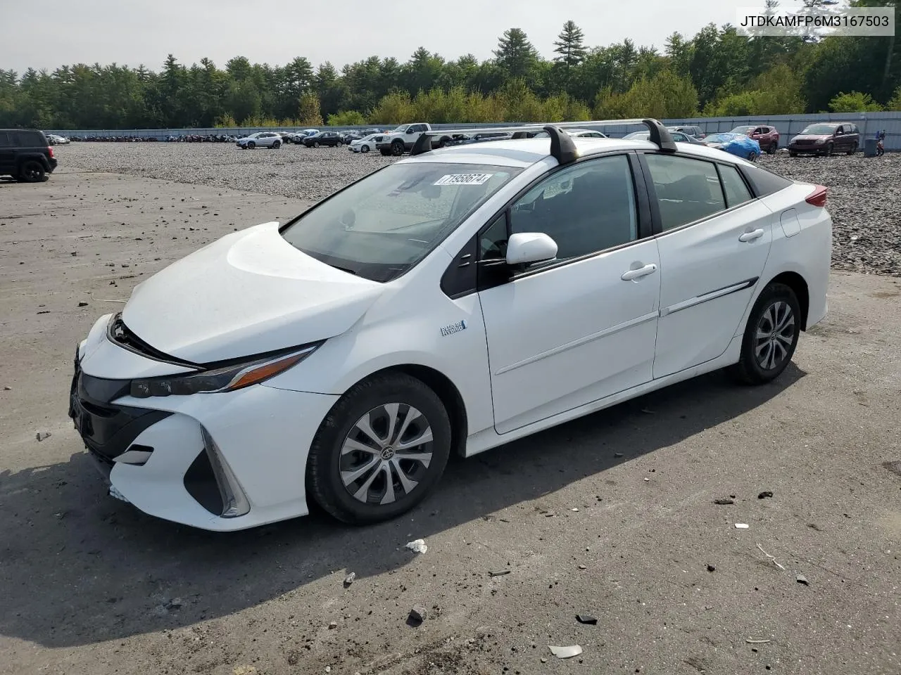 2021 Toyota Prius Prime Le VIN: JTDKAMFP6M3167503 Lot: 71958674