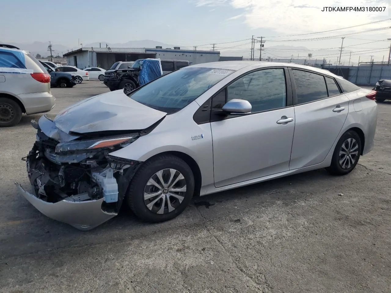 2021 Toyota Prius Prime Le VIN: JTDKAMFP4M3180007 Lot: 72477044