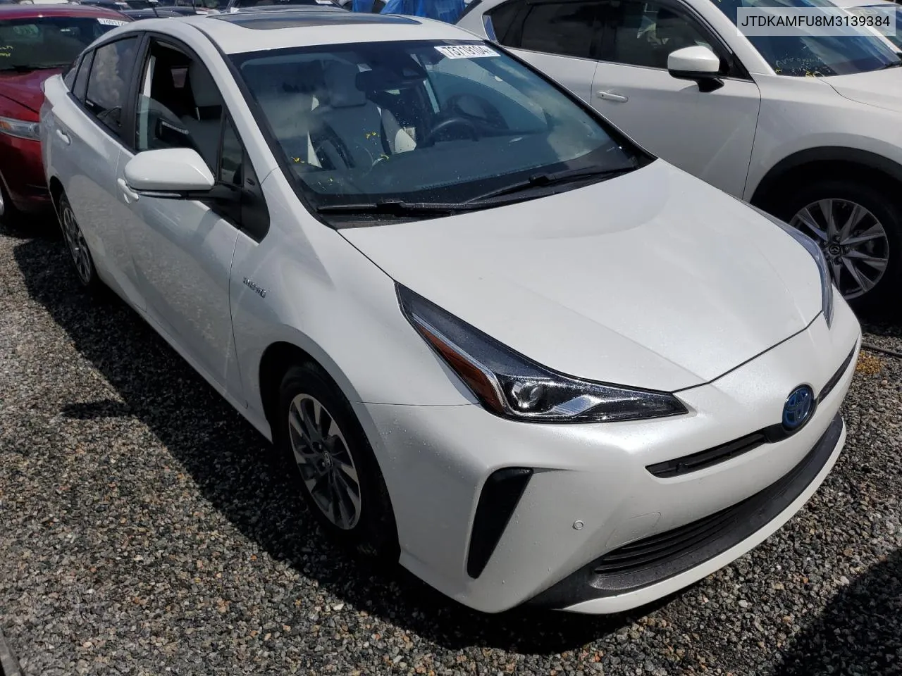 2021 Toyota Prius Special Edition VIN: JTDKAMFU8M3139384 Lot: 73719104