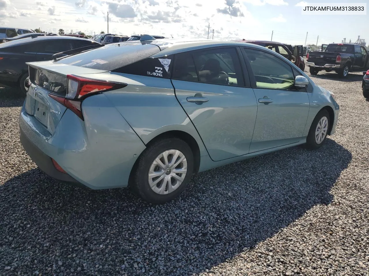 2021 Toyota Prius Special Edition VIN: JTDKAMFU6M3138833 Lot: 73878094