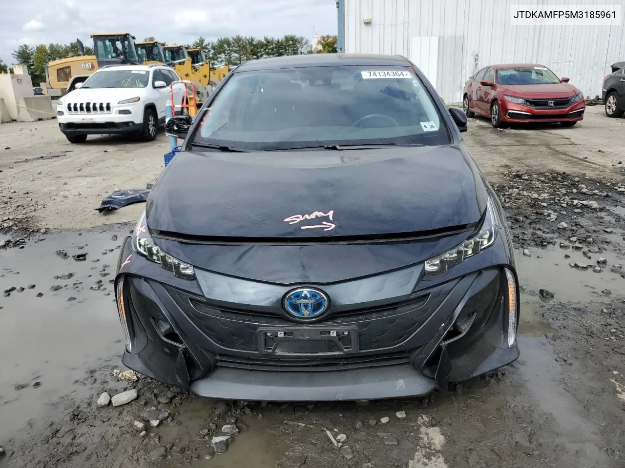 2021 Toyota Prius Prime Le VIN: JTDKAMFP5M3185961 Lot: 74134364