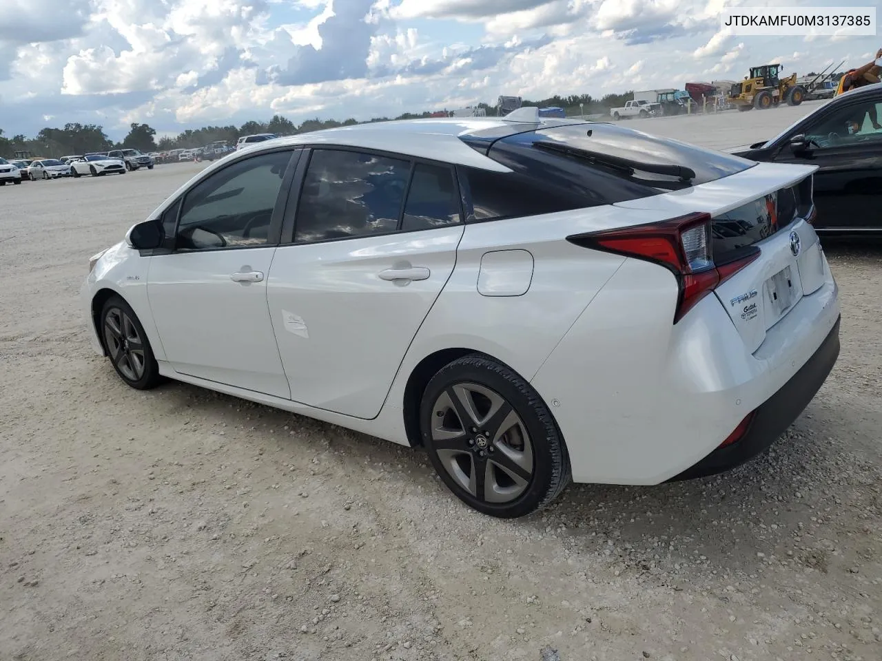 2021 Toyota Prius Special Edition VIN: JTDKAMFU0M3137385 Lot: 74192054