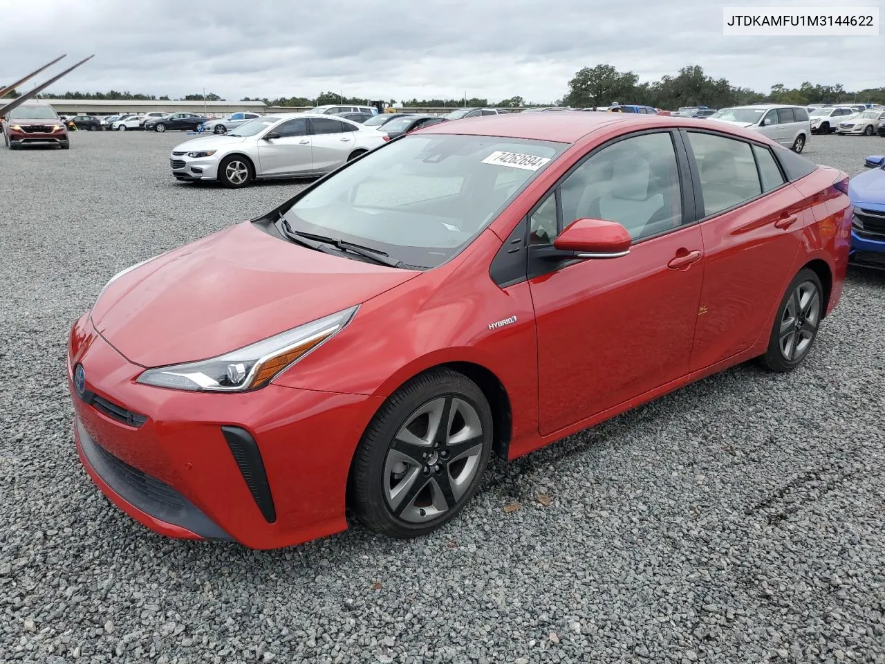 2021 Toyota Prius Special Edition VIN: JTDKAMFU1M3144622 Lot: 74262694