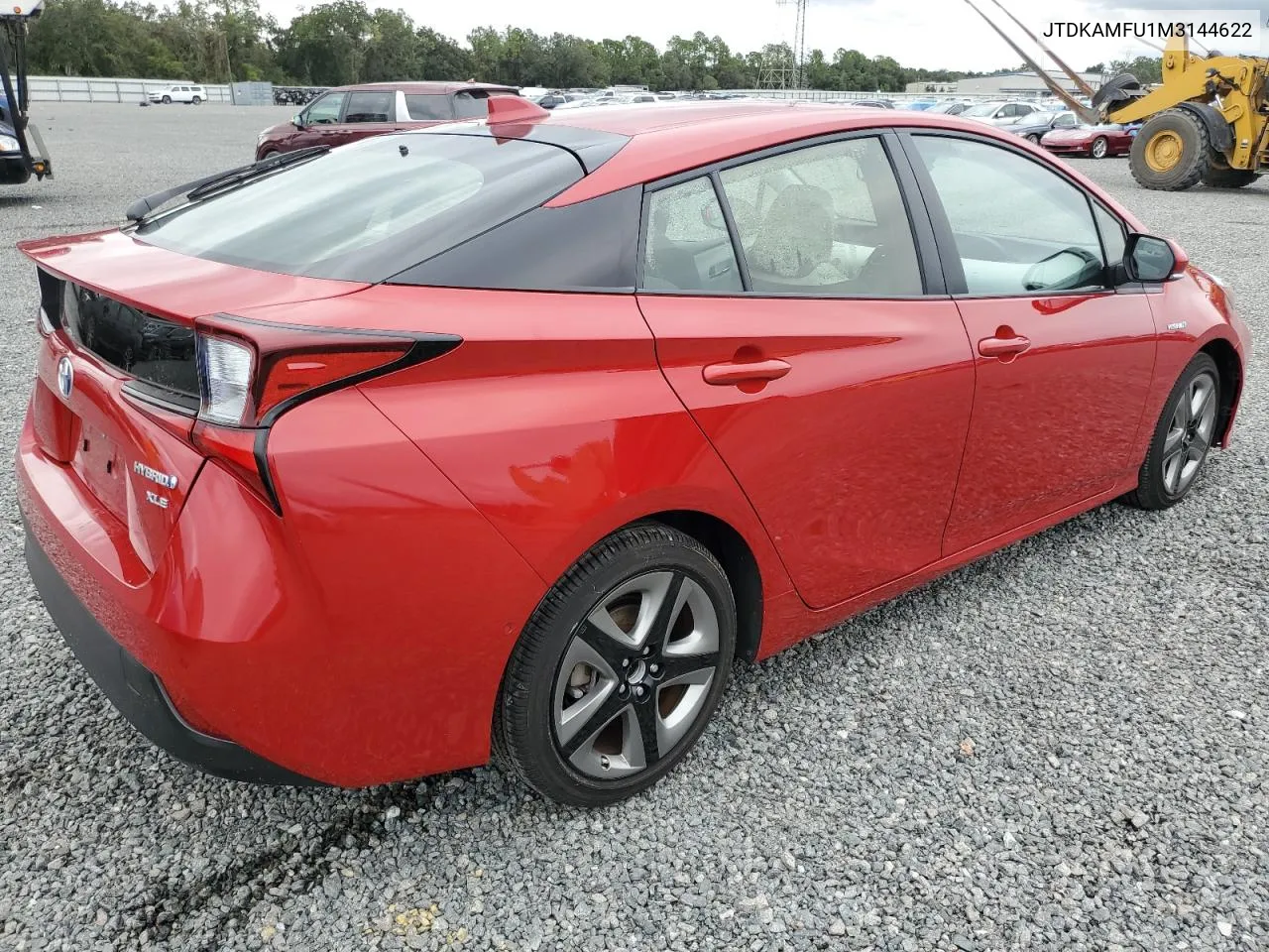 2021 Toyota Prius Special Edition VIN: JTDKAMFU1M3144622 Lot: 74262694