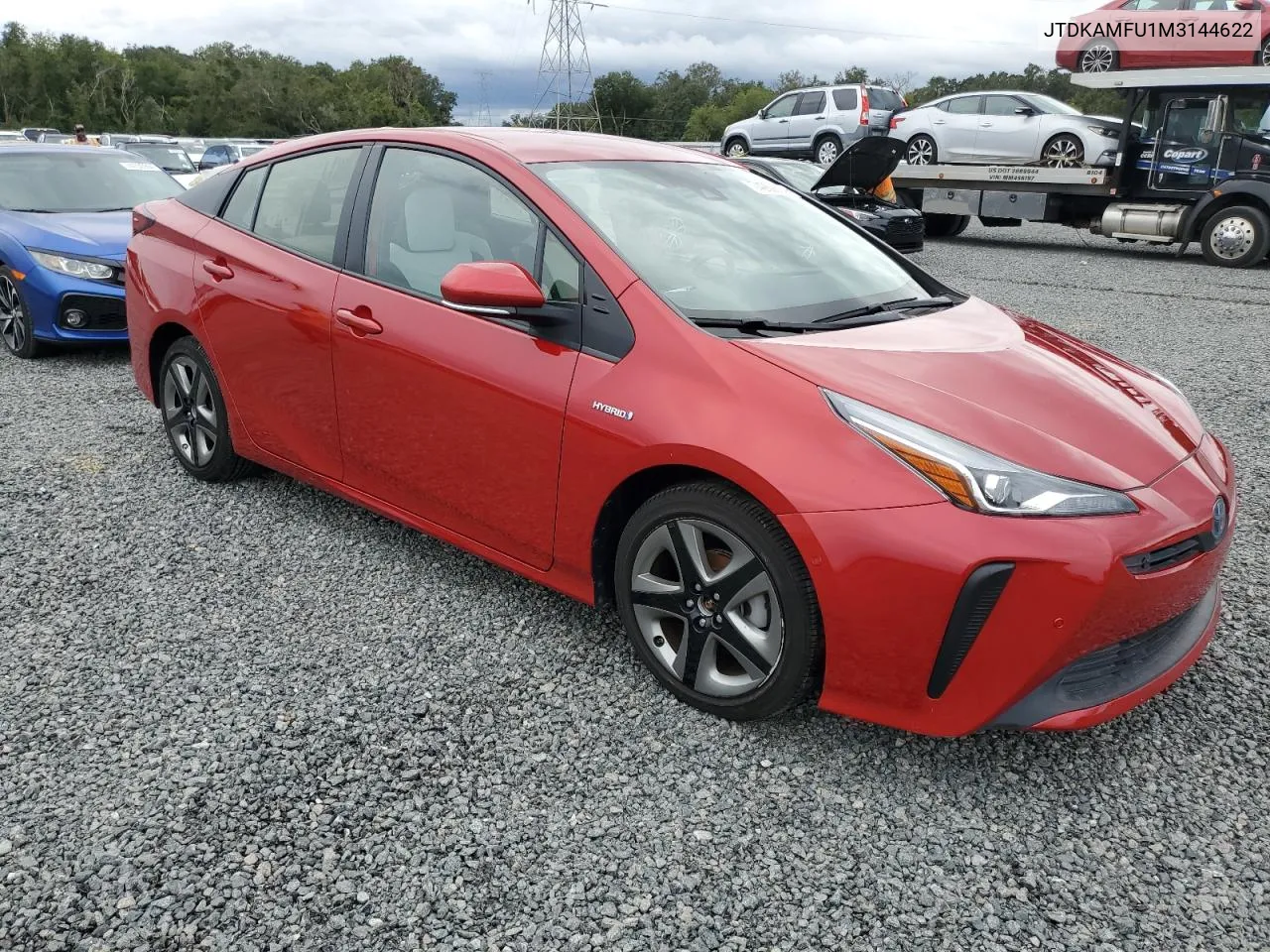 2021 Toyota Prius Special Edition VIN: JTDKAMFU1M3144622 Lot: 74262694