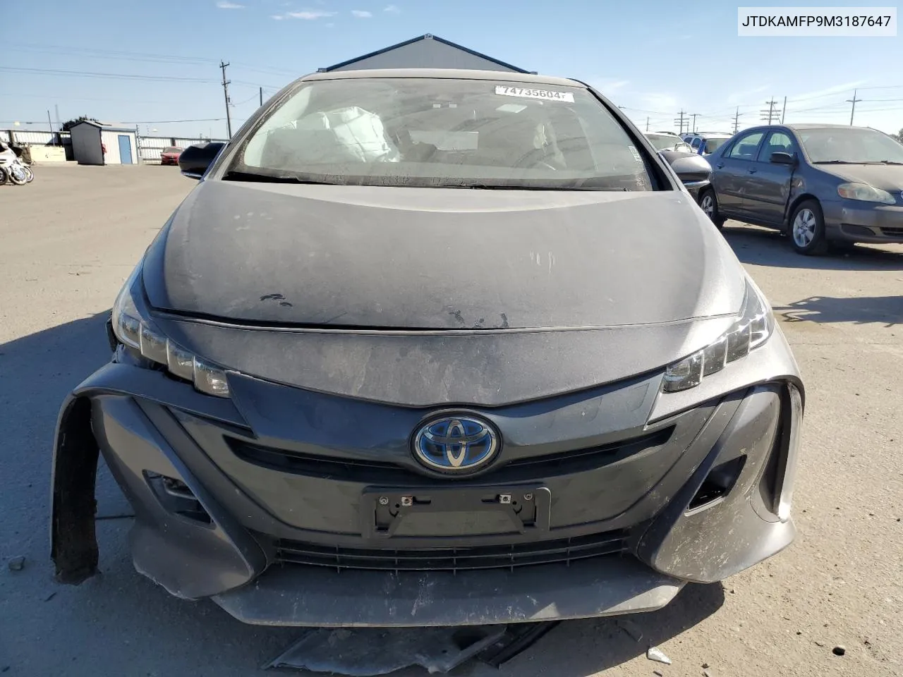 2021 Toyota Prius Prime Le VIN: JTDKAMFP9M3187647 Lot: 74735604