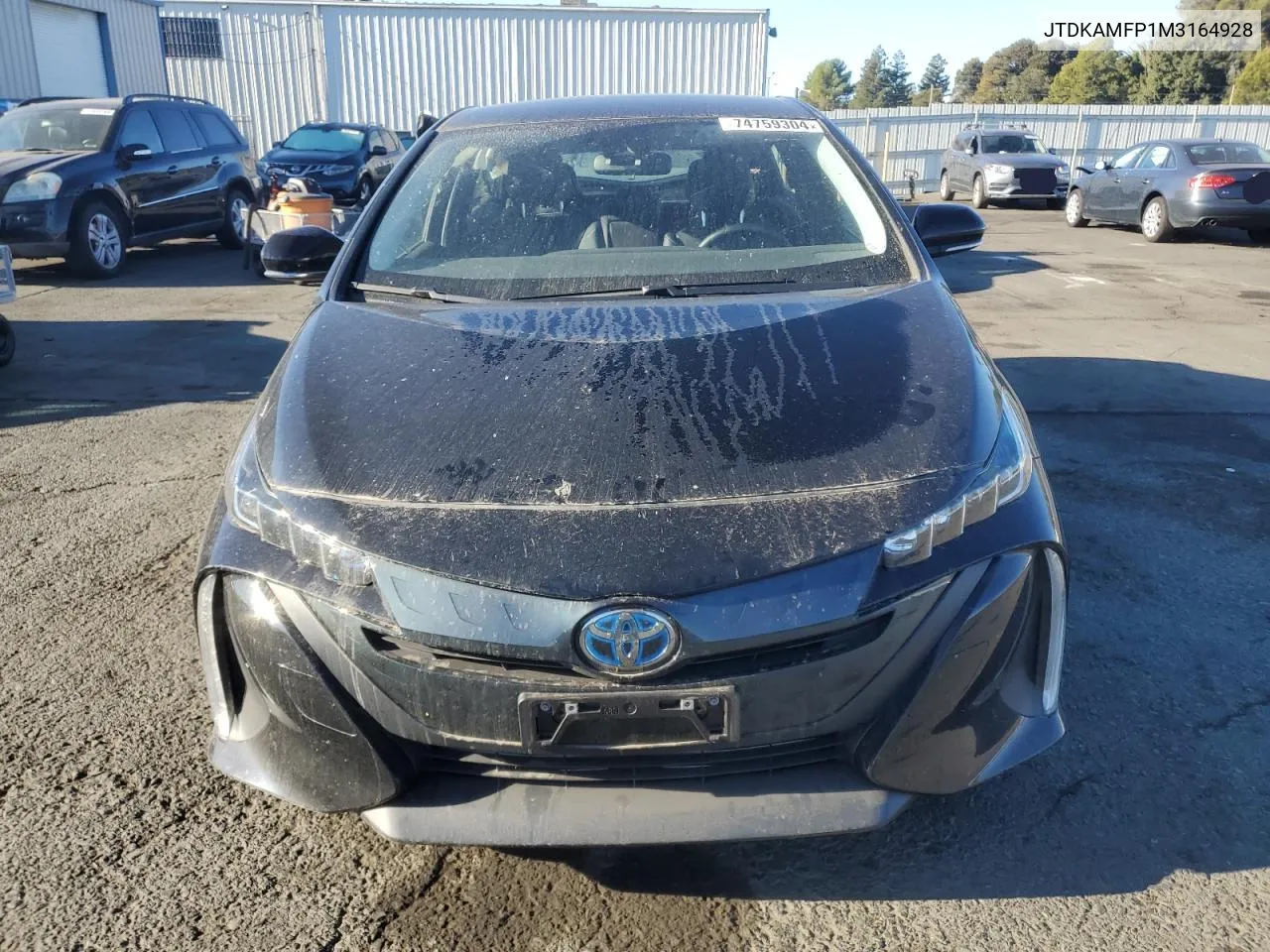 2021 Toyota Prius Prime Le VIN: JTDKAMFP1M3164928 Lot: 74759304