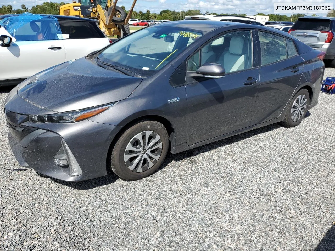 2021 Toyota Prius Prime Le VIN: JTDKAMFP3M3187062 Lot: 74902114