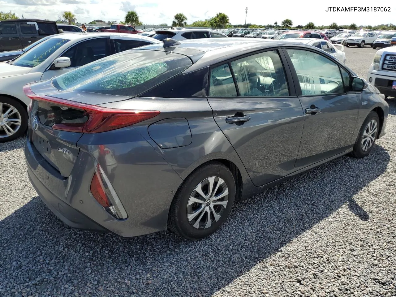 2021 Toyota Prius Prime Le VIN: JTDKAMFP3M3187062 Lot: 74902114