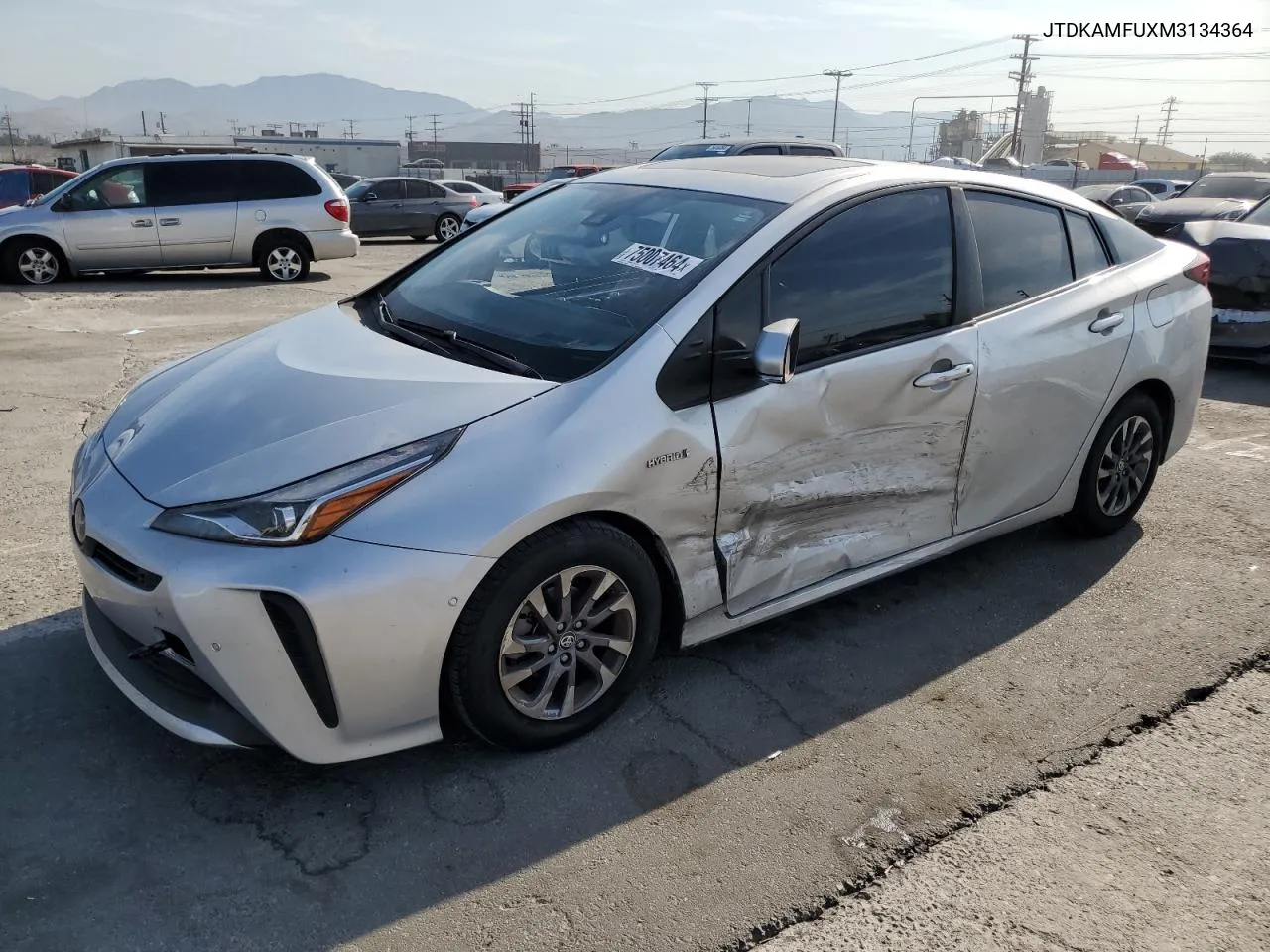 2021 Toyota Prius Special Edition VIN: JTDKAMFUXM3134364 Lot: 75007464