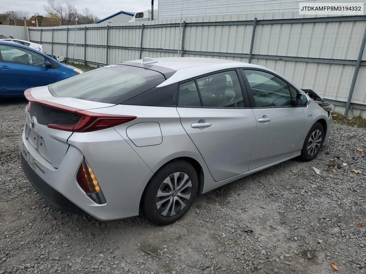 2021 Toyota Prius Prime Le VIN: JTDKAMFP8M3194332 Lot: 76110454