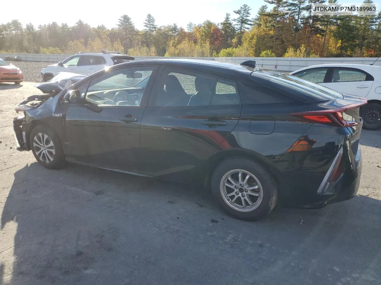 2021 Toyota Prius Prime Le VIN: JTDKAMFP7M3189963 Lot: 76314004