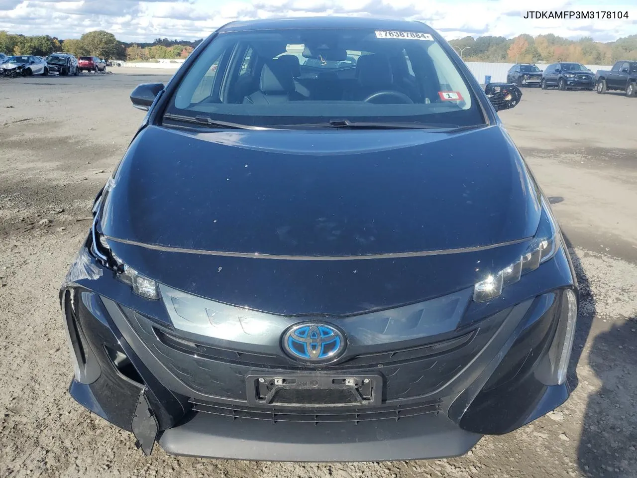 2021 Toyota Prius Prime Le VIN: JTDKAMFP3M3178104 Lot: 76387884