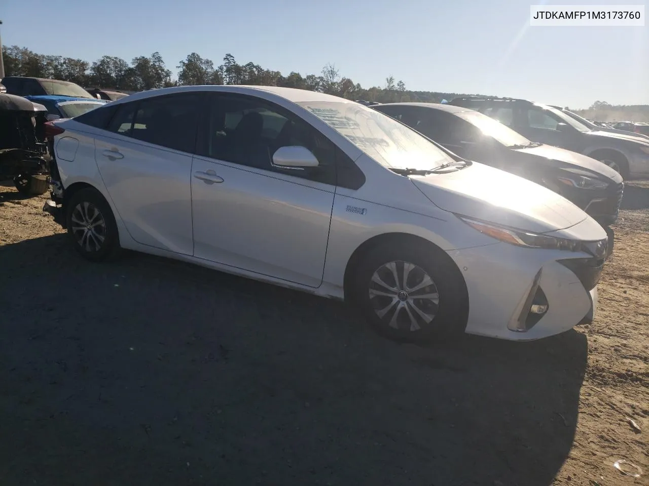 2021 Toyota Prius Prime Le VIN: JTDKAMFP1M3173760 Lot: 76976134