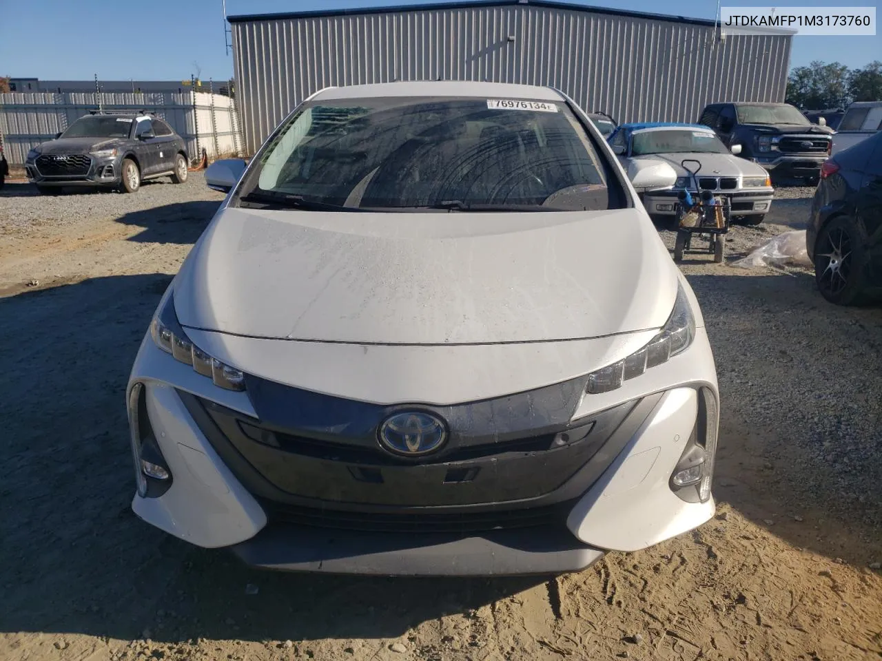 2021 Toyota Prius Prime Le VIN: JTDKAMFP1M3173760 Lot: 76976134