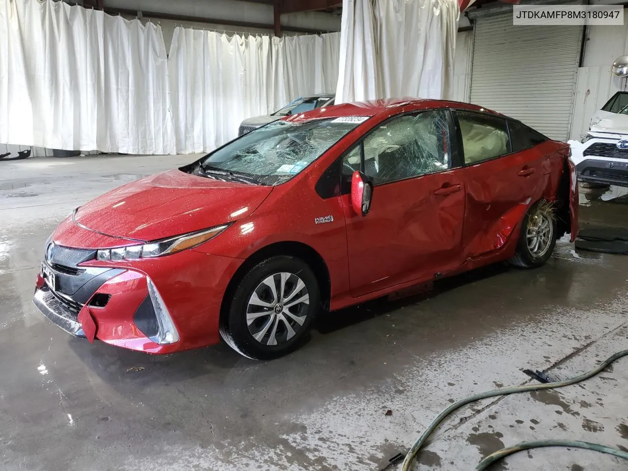 2021 Toyota Prius Prime Le VIN: JTDKAMFP8M3180947 Lot: 77328234